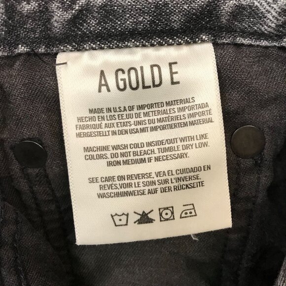 AGOLDE Denim High-Rise Button Fly Straight Leg jean size 29 - Picture 10 of 11
